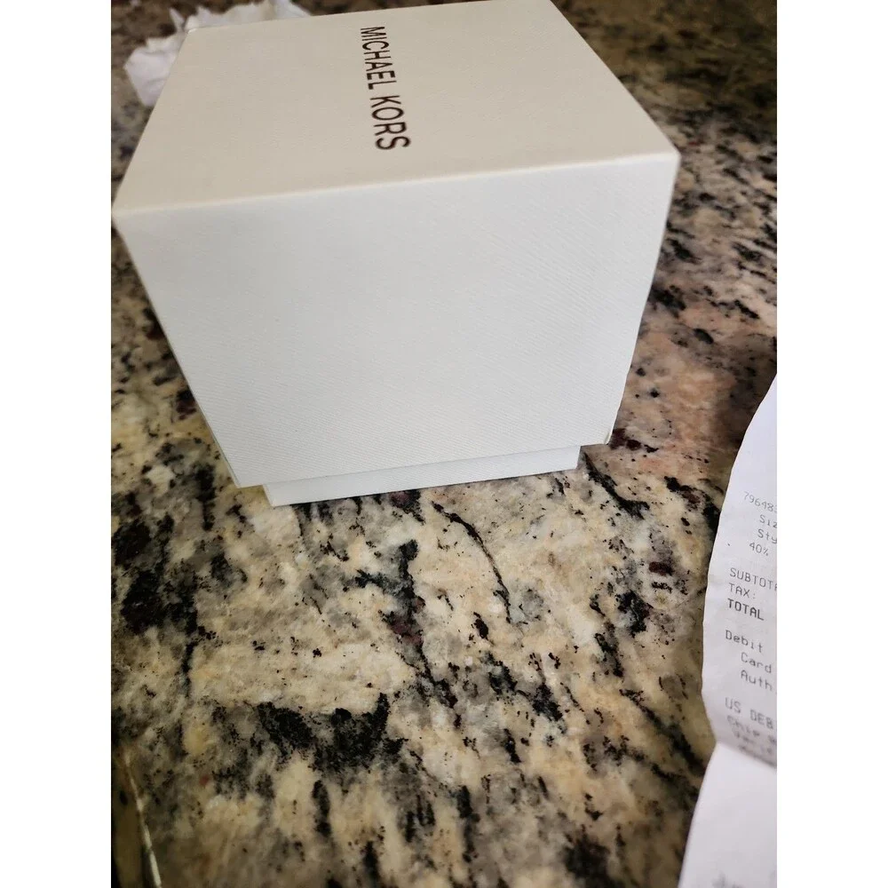 Michael Kors Watch Box With Receipt And Warranty Card